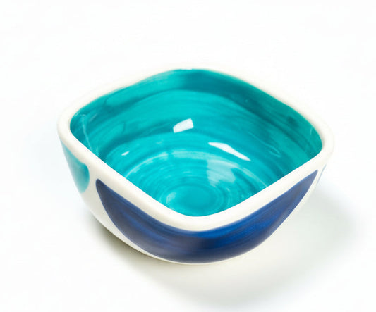 Snackschale "Azur" (Länge: 10 cm  Breite: 10 cm  Höhe: 5 cm)