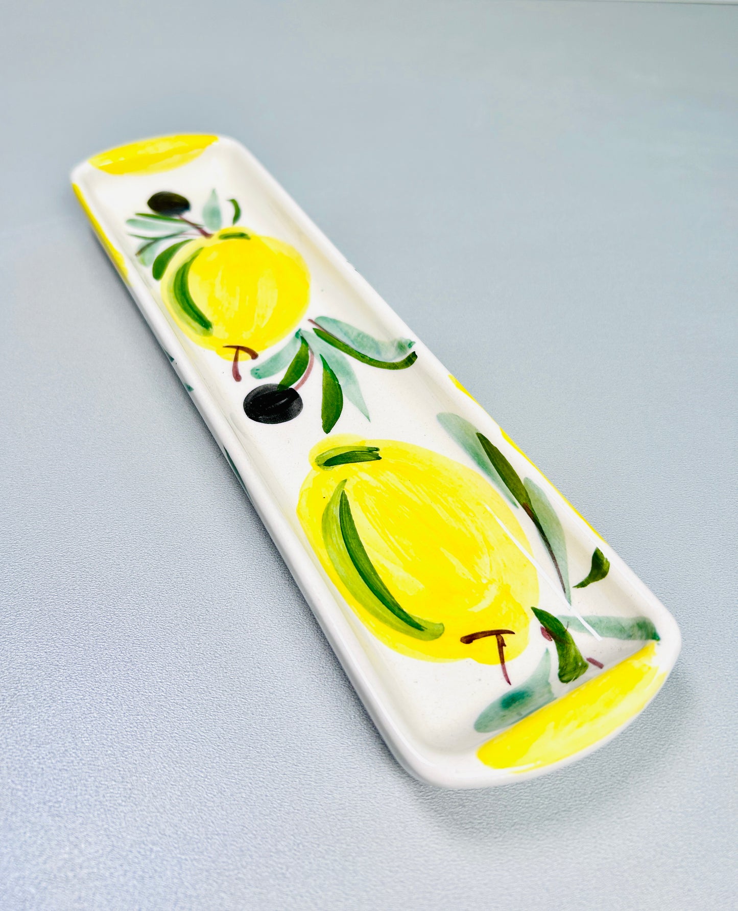 Servierplatte länglich "Limonen" (29 cm x 7,5 cm)