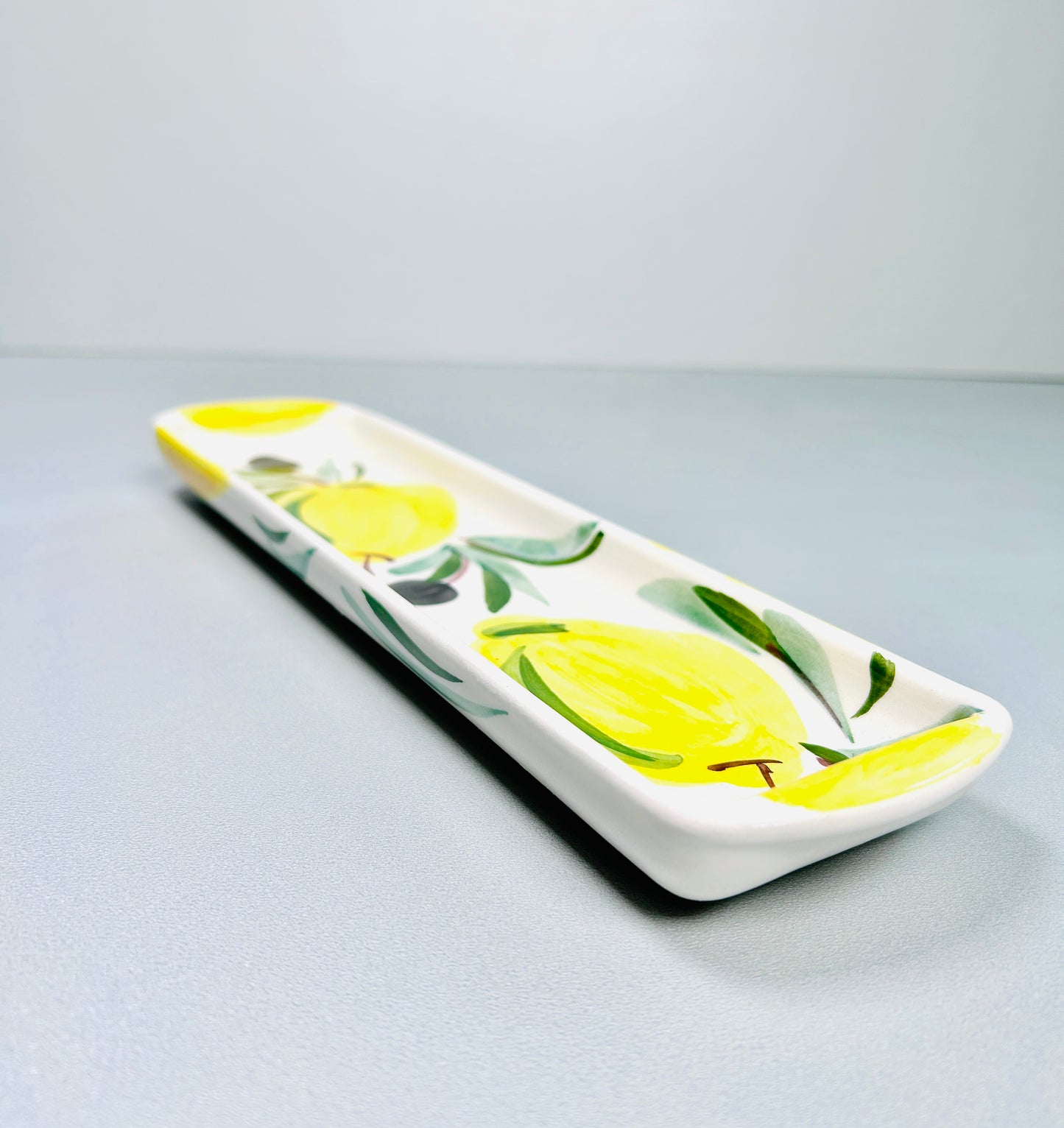 Servierplatte länglich "Limonen" (29 cm x 7,5 cm)