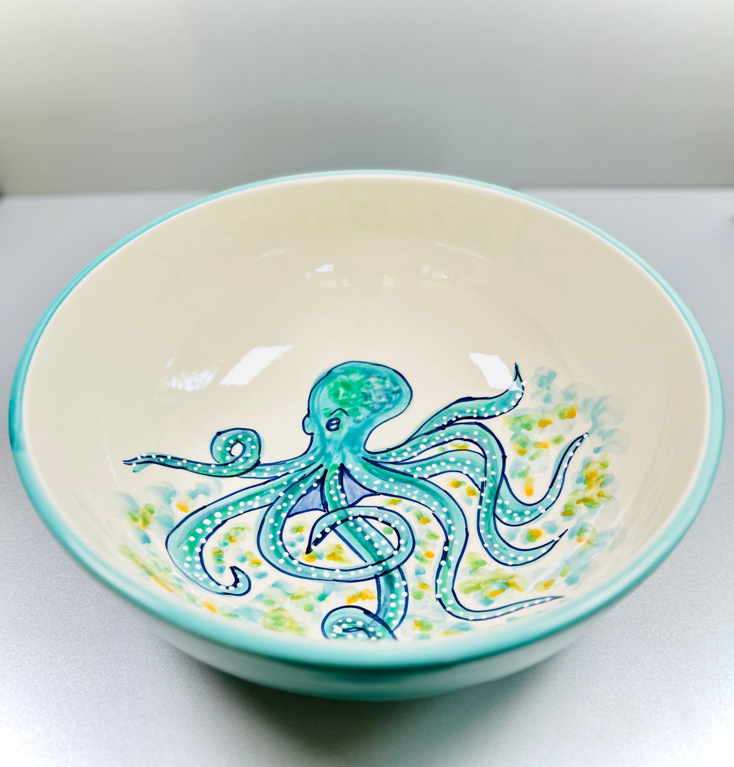 Schale "Paulchen die Krake" (Ø32cm Höhe: 13cm)