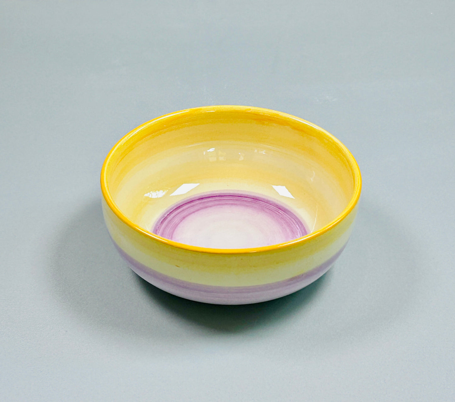 Schale „Farbenmix“ gelb/lila (Ø 15 cm Höhe: 6 cm)
