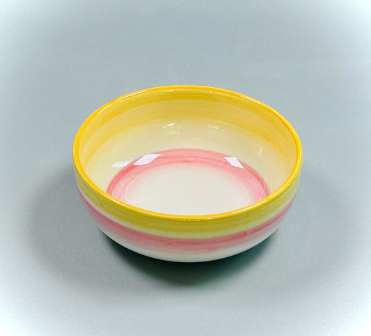 Schale „Farbenmix“ orange rosé weiß (Ø 15 cm Höhe: 6 cm)