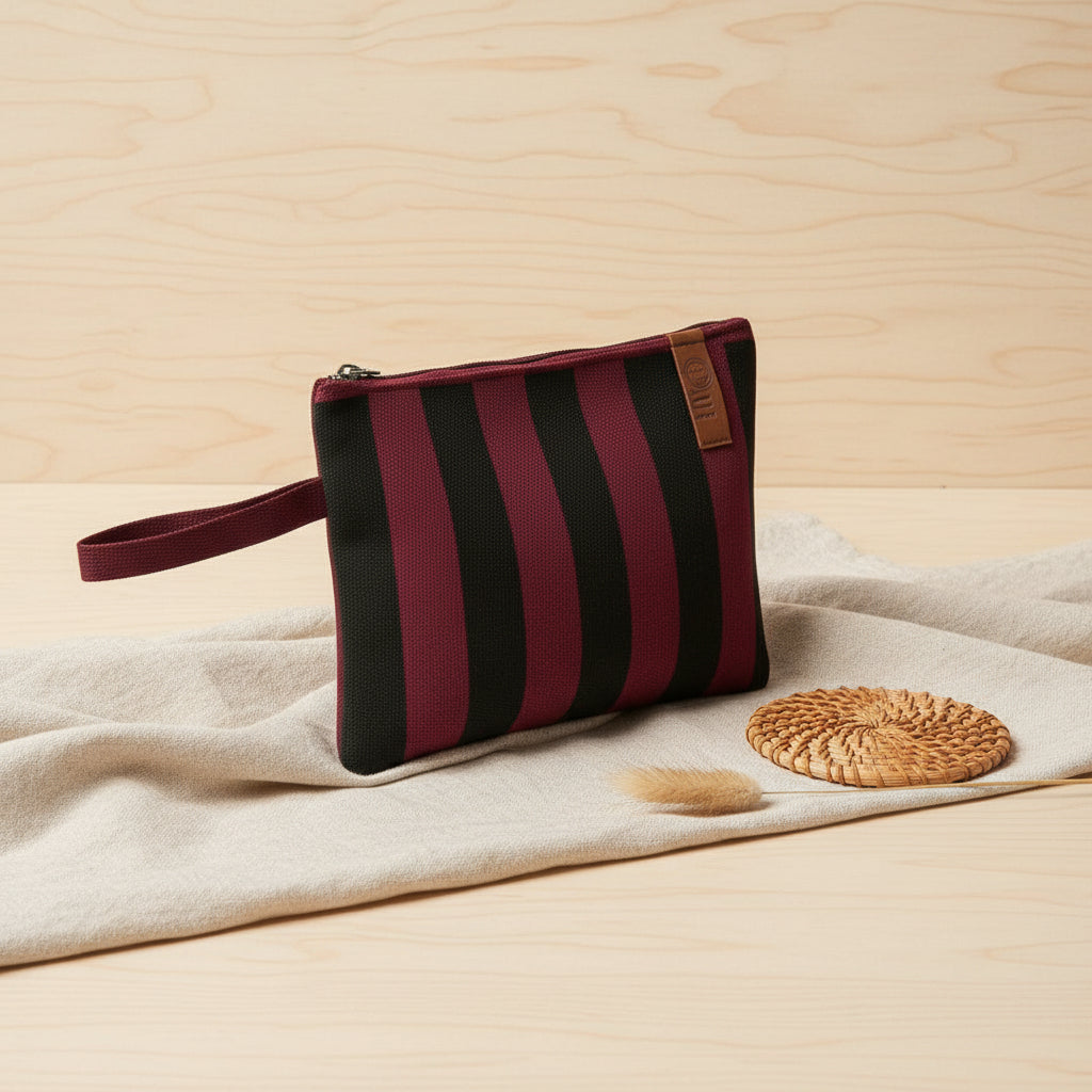 Tasche BIllie dunkelrot - schwarz