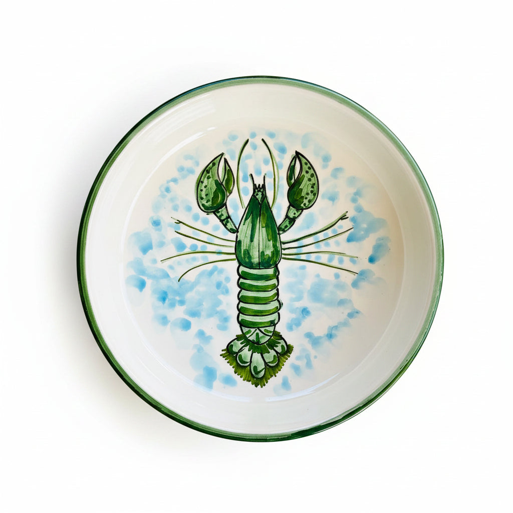Schale „Fred der Hummer" grün (Ø 27 x 7 cm)