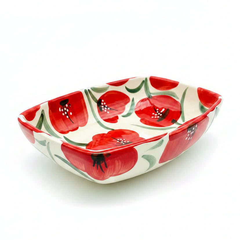 Schale "Amapola" (quadratisch 22 x 22cm)