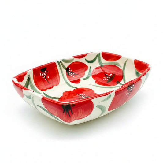 Schale "Amapola" (quadratisch 22 x 22cm)