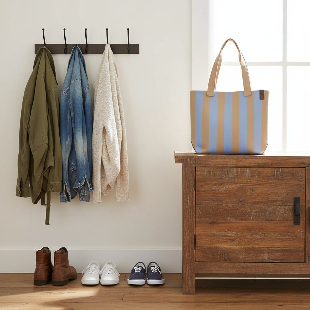 Tasche Femke beige  - hellblau