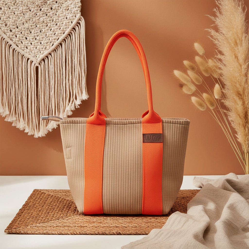 Tasche Mara Mini beige - neonorange