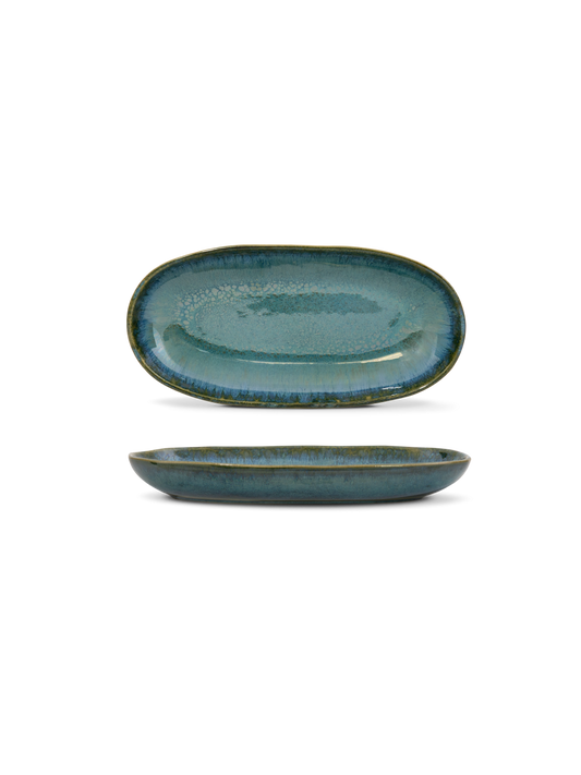 Ovale Servierplatte Small 23,5 x 12,5 x 3 cm "Amazonia green"