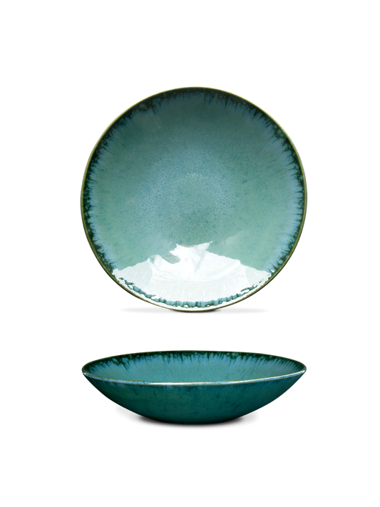 Pastateller Ø 22 x 4,5 cm "Amazonia green"