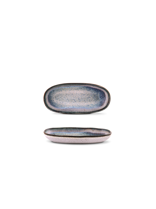 Ovale Servierplatte mini 15,5 x 7 x 2,5 cm "Sail"